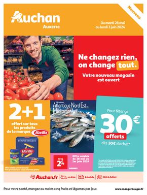 Catalogue Auchan Hypermarché à Auxerre | Nouveau magasin Auxerre | 28/05/2024 - 03/06/2024