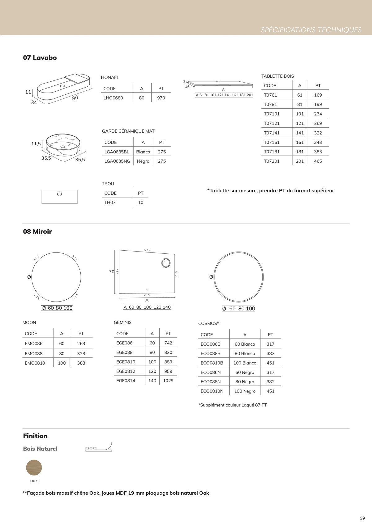 Catalogue Meubles Salle de bains, page 00061