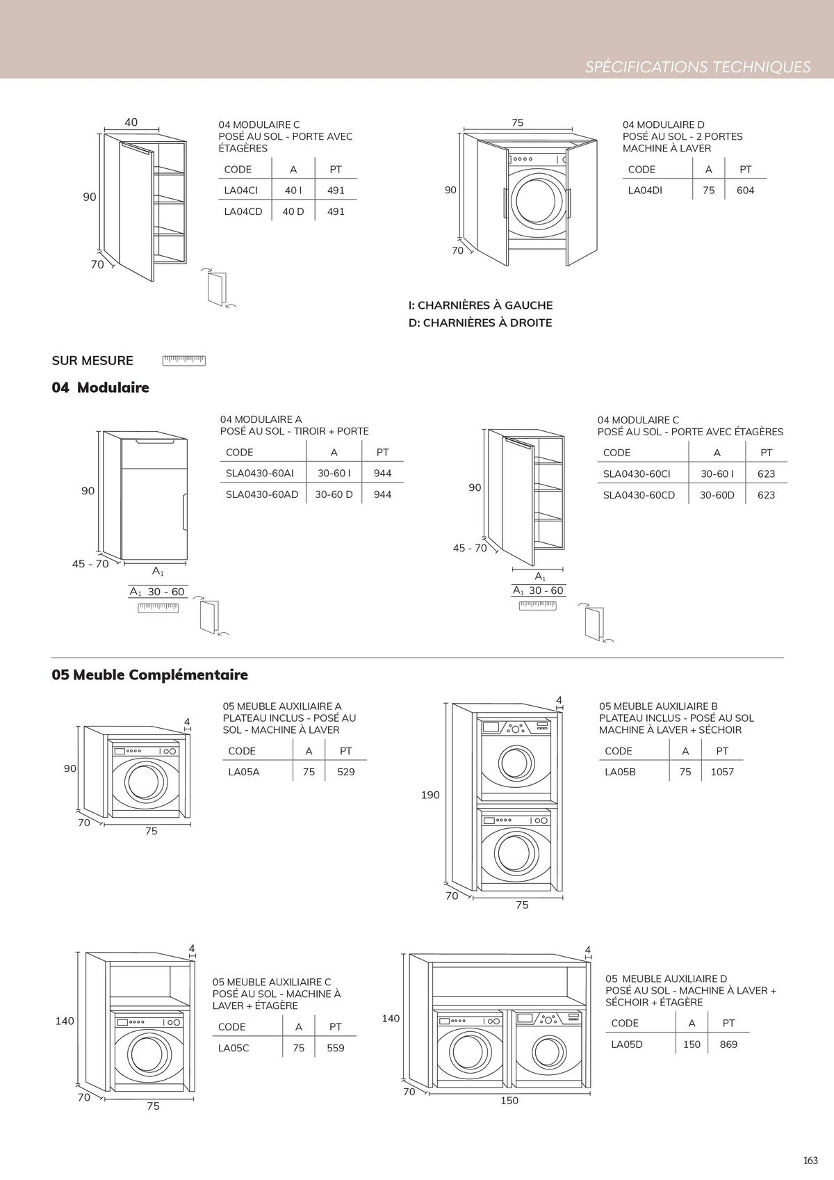 Catalogue Meubles Salle de bains, page 00165