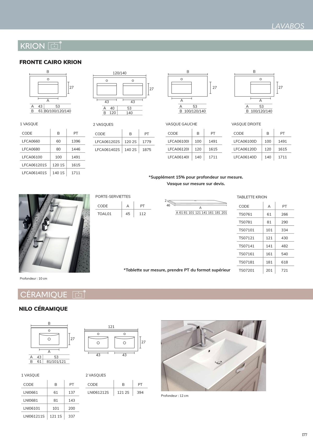 Catalogue Meubles Salle de bains, page 00179