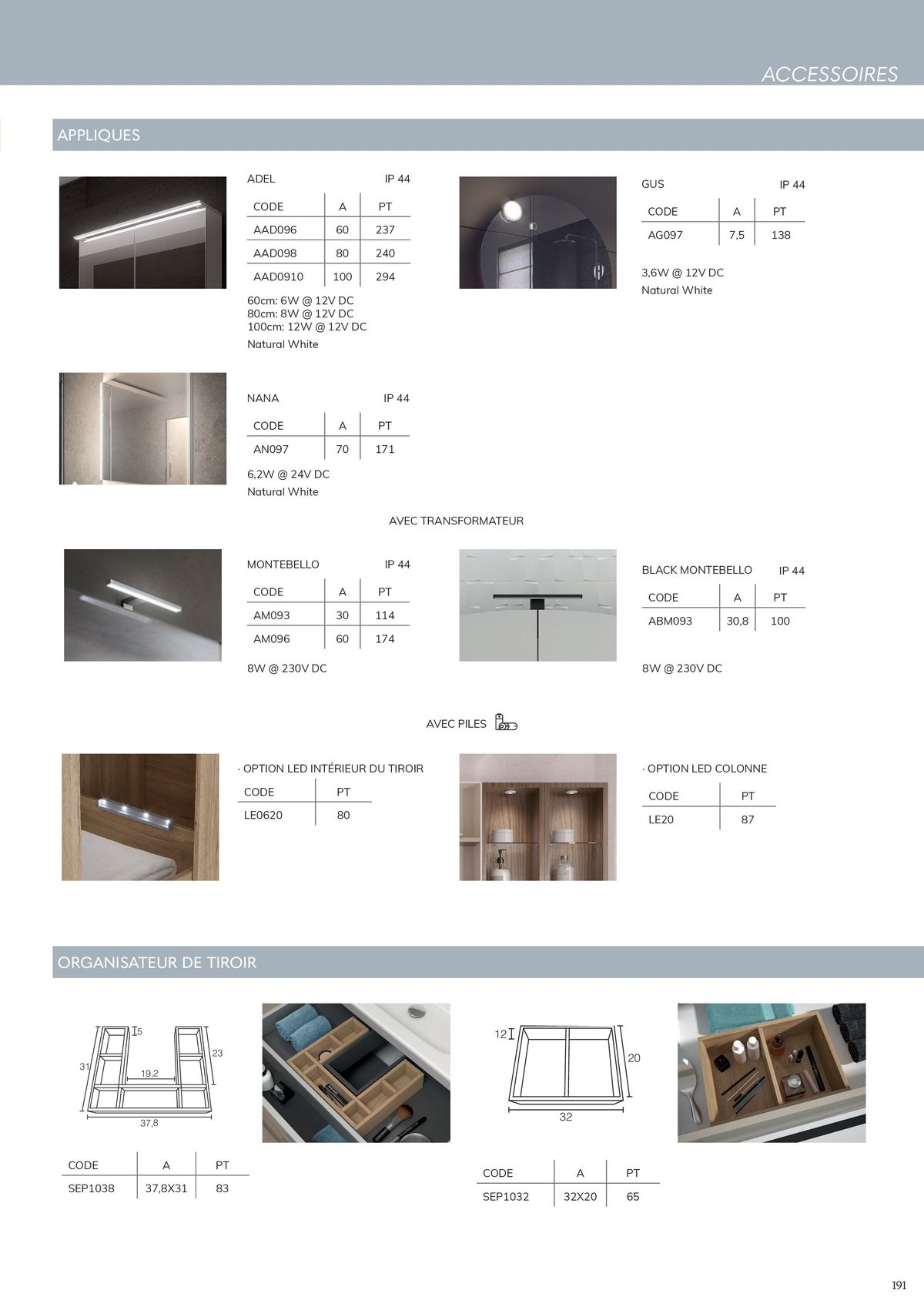 Catalogue Meubles Salle de bains, page 00193