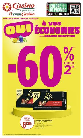 Promos de Supermarchés à Les Avanchers-Valmorel | A VOS ECONOMIES sur Casino Supermarchés | 27/05/2024 - 09/06/2024