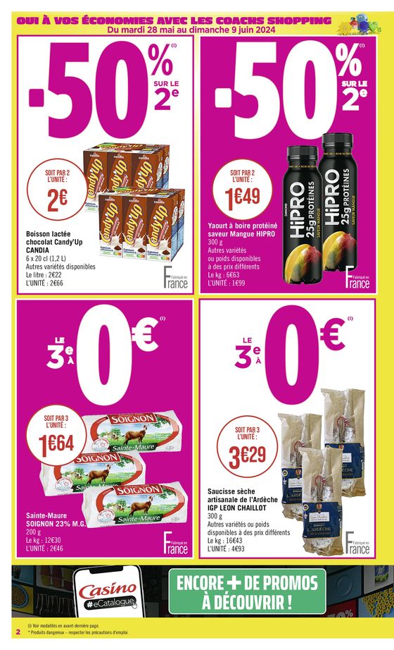 Catalogue Casino Supermarchés à Modane | A VOS ECONOMIES | 27/05/2024 - 09/06/2024