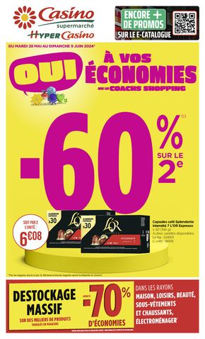 Catalogue Casino Supermarchés à Saint-Cyr-sur-Mer | A VOS ECONOMIES | 27/05/2024 - 09/06/2024