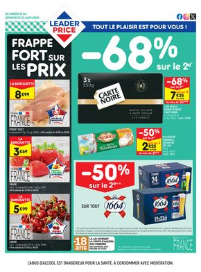 Catalogue Leader Price à Saint-Georges-du-Vièvre | FRAPPE FORT SUR LES PRIX | 11/06/2024 - 23/06/2024