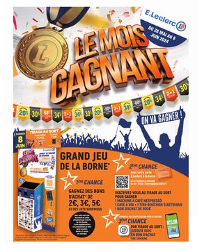 Catalogue E.Leclerc à Léoville | Le mois gagnant | 28/05/2024 - 08/06/2024