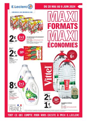 Catalogue E.Leclerc à Orainville | Maxi formats maxi économies. | 28/05/2024 - 08/06/2024