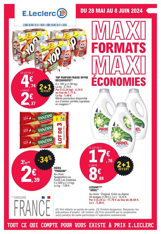 Maxi formats maxi économies.