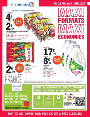 Catalogue E.Leclerc à Portet | Maxi formats maxi économies. | 28/05/2024 - 08/06/2024