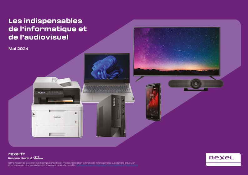 Catalogue Rexel à Pontivy | Les Indispensables de l'informatique et de l'audiovisuel | 27/05/2024 - 31/05/2024