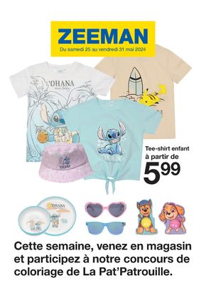 Promos de Mode à Bouzonville | Cette semaine, venez en magasin et participez à notre concours de coloriage de La Pat’Patrouille sur Zeeman | 27/05/2024 - 31/05/2024