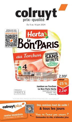Catalogue Colruyt à Saint-Bonnet-de-Joux | Prix. Qualité | 05/06/2024 - 09/06/2024
