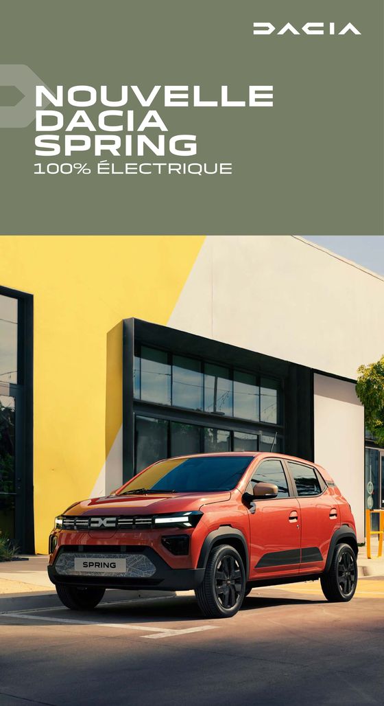 Catalogue Dacia à Salon-de-Provence | NOUVELLE DACIA SPRING 100% ÉLECTRIQUE | 28/05/2024 - 31/10/2024
