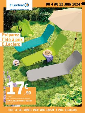 Catalogue E.Leclerc à Joncy | Préparez l'été à prix E.Leclerc | 04/06/2024 - 22/06/2024