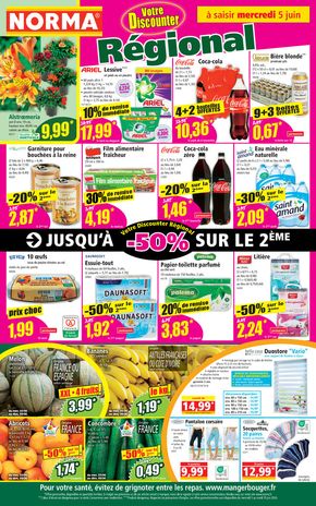 Promos de Discount Alimentaire à Besançon | JUSQU‘À -50% SUR LE 2ÈME sur Norma | 05/06/2024 - 11/06/2024