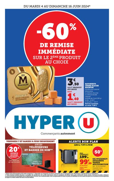 Promos de Supermarchés à Pont-de-Roide | Hyper U sur Hyper U | 04/06/2024 - 16/06/2024