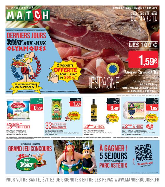 Catalogue Supermarché Match à Loos | C'EST TOUS LES JOURS LE MARCHÉ | 29/05/2024 - 09/06/2024