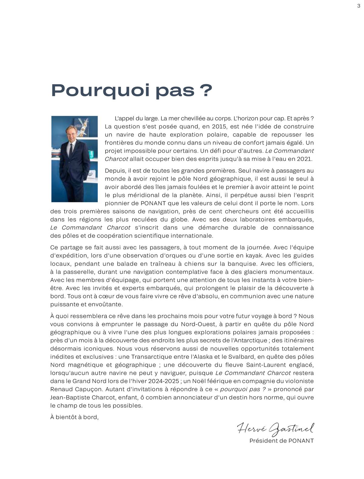 Catalogue Brochure Le Commandant Charcot 2023-2025, page 00003