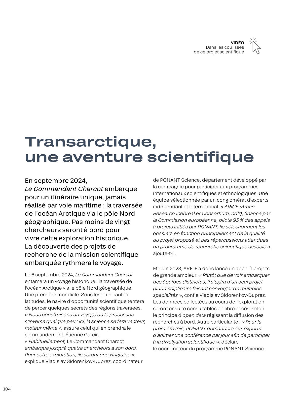 Catalogue Brochure Le Commandant Charcot 2023-2025, page 00104