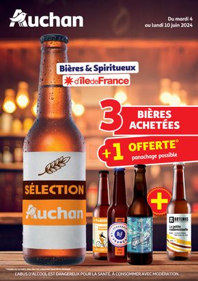 Catalogue Auchan Supermarché à Aubervilliers | Bières et spiritueux d'Ile-de-France | 04/06/2024 - 10/06/2024