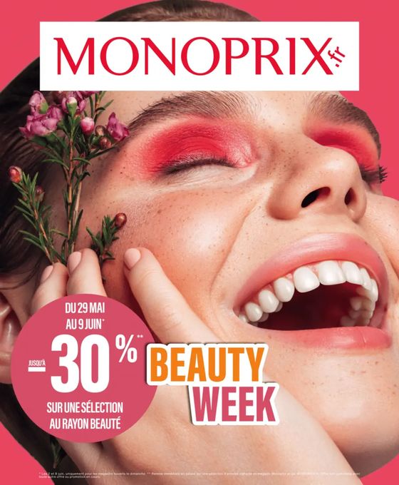 Catalogue Monop' à Poitiers | Jusqu'à -30% beauty week | 30/05/2024 - 09/06/2024