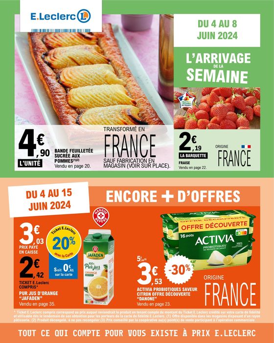 Catalogue E.Leclerc à Levallois-Perret | L’arrivage de la semaine | 04/06/2024 - 15/06/2024