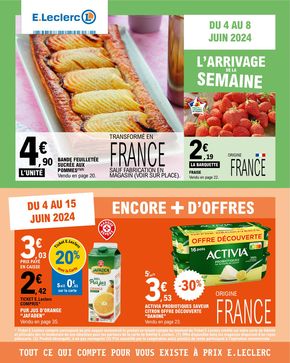 Catalogue E.Leclerc à Boulogne-Billancourt | L’arrivage de la semaine | 04/06/2024 - 15/06/2024