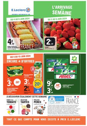 Catalogue E.Leclerc à Pancy-Courtecon | L’arrivage de la semaine | 04/06/2024 - 15/06/2024
