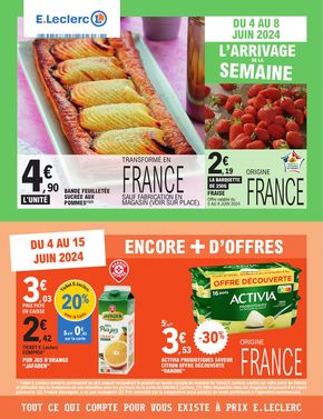 Catalogue E.Leclerc à Bourg-de-Thizy | L’arrivage de la semaine | 04/06/2024 - 15/06/2024