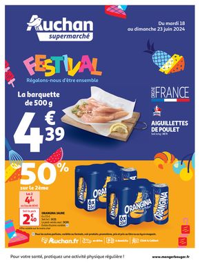 Catalogue Auchan Supermarché à Courcelles-sur-Seine | C'est le Festival Auchan dans votre super ! | 18/06/2024 - 23/06/2024