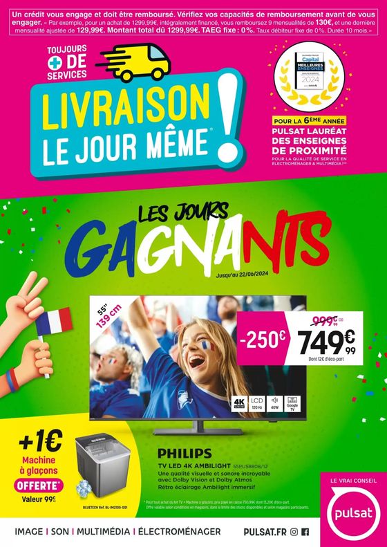 Catalogue Pulsat à Nîmes | LIVRAISON LE JOUR MÊME ! | 31/05/2024 - 22/06/2024