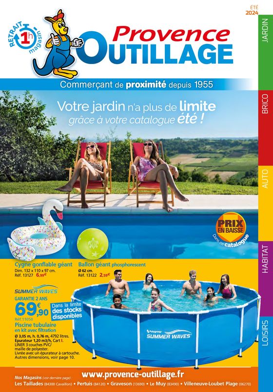 Catalogue Provence Outillage à Cannes | Catalogue Provence Outillage ÉTÉ 2024 | 03/06/2024 - 31/08/2024