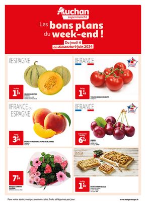 Catalogue Auchan Supermarché à Le Breuil-sur-Couze | Les bons plans du week-end dans votre super ! | 06/06/2024 - 09/06/2024