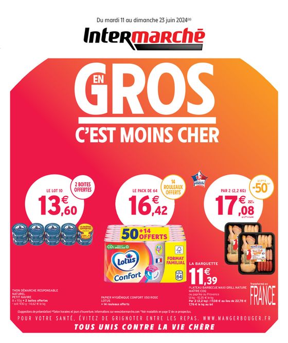 Catalogue Intermarché à Amplepuis | En Gros C'est Moins Cher | 11/06/2024 - 23/06/2024