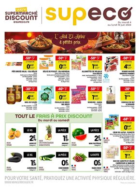 Promos de Discount Alimentaire à Fouquières-lès-Béthune | Catalogue Supeco sur Supeco | 04/06/2024 - 10/06/2024