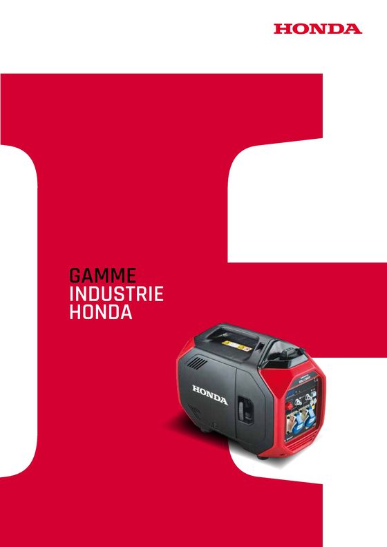 Catalogue Honda à Perpignan | GAMME INDUSTRIE HONDA | 04/06/2024 - 31/12/2024