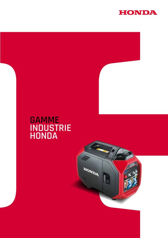 Catalogue Honda à Ajaccio | GAMME INDUSTRIE HONDA | 04/06/2024 - 31/12/2024