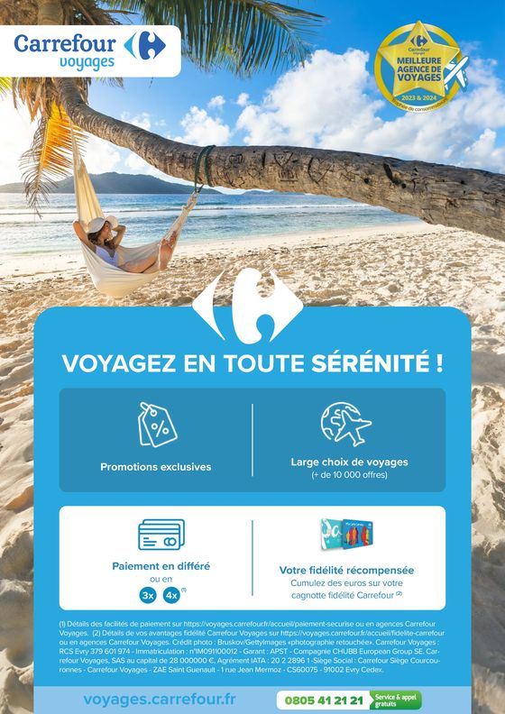 Catalogue Carrefour à Paris | VOYAGEZ TOUT SIMPLEMENT | 11/06/2024 - 30/10/2024