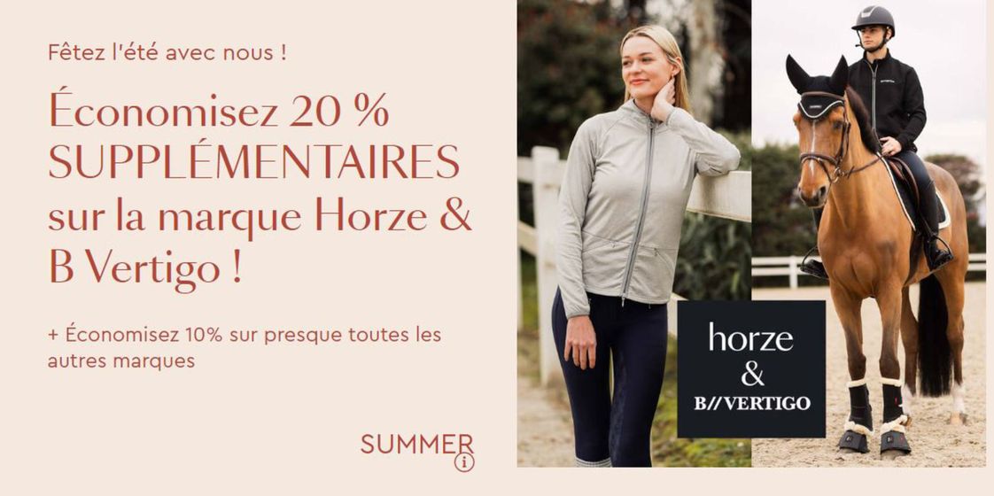 Catalogue Horze à Vercel-Villedieu-le-Camp | Economisez 20% supplémentaires sur la marque Horze & B Vertigo ! | 04/06/2024 - 31/08/2024