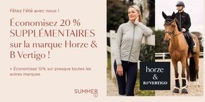 Promos de Sport à Fretin | Economisez 20% supplémentaires sur la marque Horze & B Vertigo ! sur Horze | 04/06/2024 - 31/08/2024