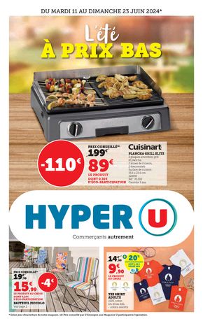 Catalogue Hyper U à Plurien | L'éte à prix bas | 11/06/2024 - 23/06/2024