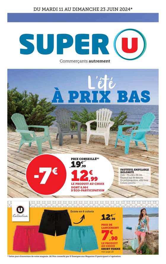 Catalogue Super U à Saint-Étienne-de-Saint-Geoirs | L'éte à prix bas | 11/06/2024 - 23/06/2024