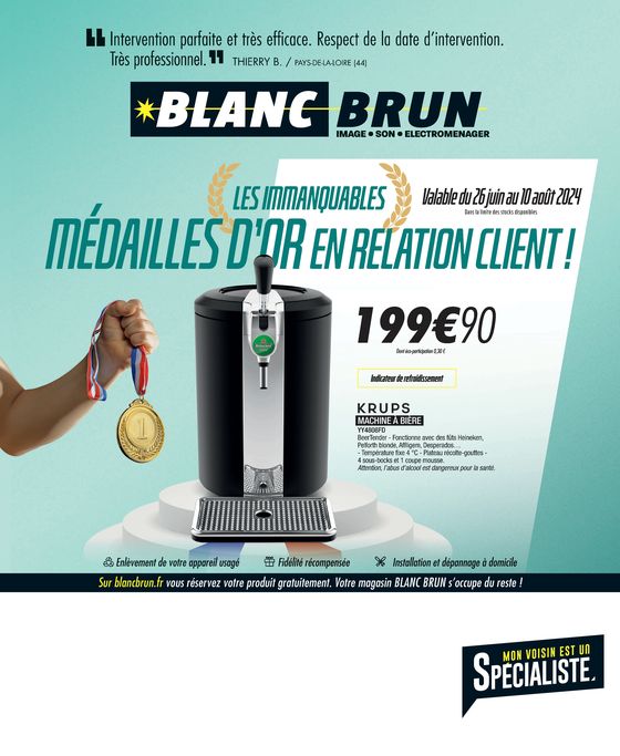 Catalogue Blanc Brun à Pithiviers | Blancbrun Tabloid Juillet 2024 | 26/06/2024 - 10/08/2024