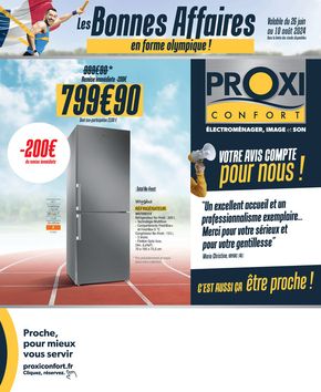 Promos de Multimédia et Electroménager à Sarreguemines | PROXICONFORT Tabloid Juillet 2024 BP sur Proxi Confort | 26/06/2024 - 10/08/2024