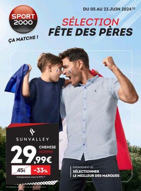 Promos de Sport à Bourgoin-Jallieu | Sélection fête des pères sur Sport 2000 | 05/06/2024 - 23/06/2024