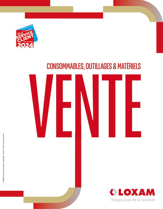 Catalogue Loxam à Chaumont (Haute Marne) | CONSOMMABLES, OUTILLAGES & MATÉRIELS VENTE | 05/06/2024 - 31/12/2024