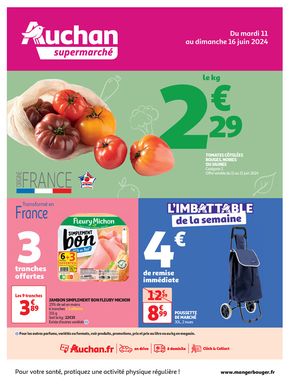 Promos de Supermarchés à Beaune-la-Rolande | Les fruits et légumes frais c'est par ici ! sur Auchan Supermarché | 11/06/2024 - 16/06/2024