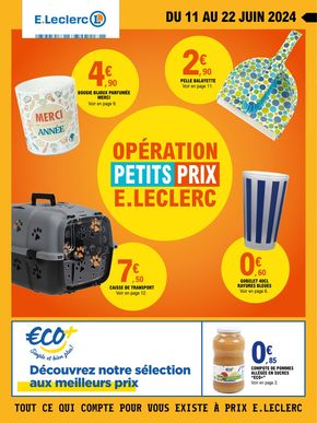 Promos de Supermarchés à Josselin | Opération petits prix E.Leclerc sur E.Leclerc | 11/06/2024 - 22/06/2024