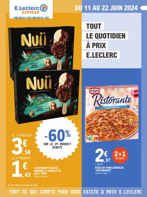 Promos de Supermarchés à Rion-des-Landes | Tout le quotidien à prix E.Leclerc sur E.Leclerc | 11/06/2024 - 22/06/2024