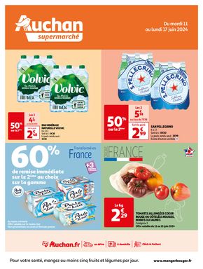 Catalogue Auchan Supermarché à Fontenay-aux-Roses | Les fruits et légumes frais c'est jamais trop ! | 11/06/2024 - 17/06/2024